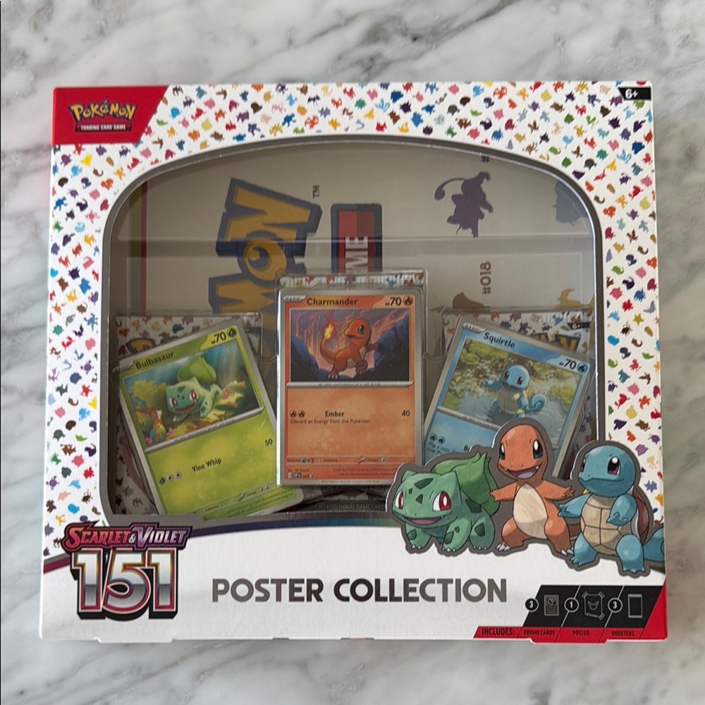 NEW unopened pokémon scarlet & violet 151 poster/card collection